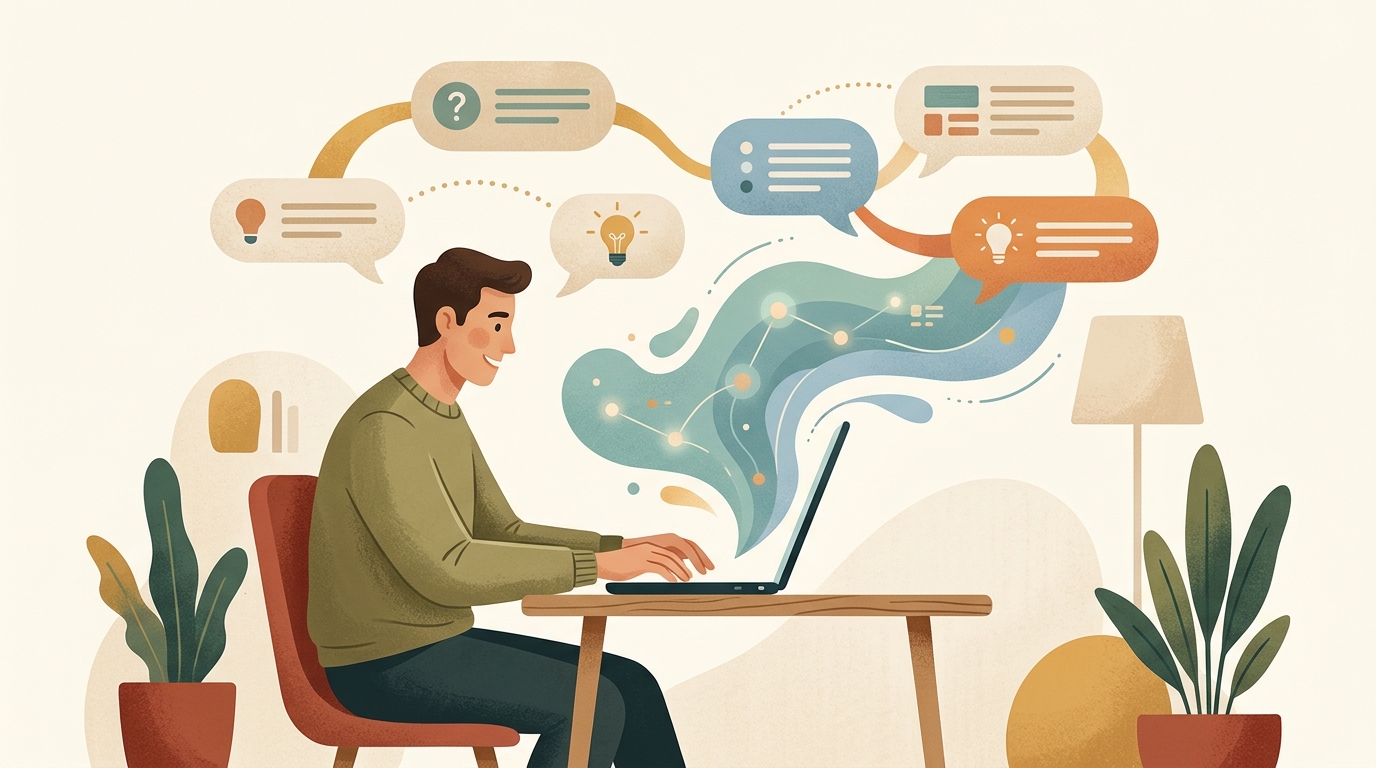 Arbeiten mit textbasierter KI